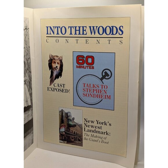 Into The Woods Broadway Play Stephen Sondheim Production 1987 Program Large Book - Picture 5 of 5